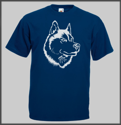 Husky head Line T Shirt